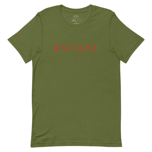 JUST LOVE Short-Sleeve Unisex T-Shirt